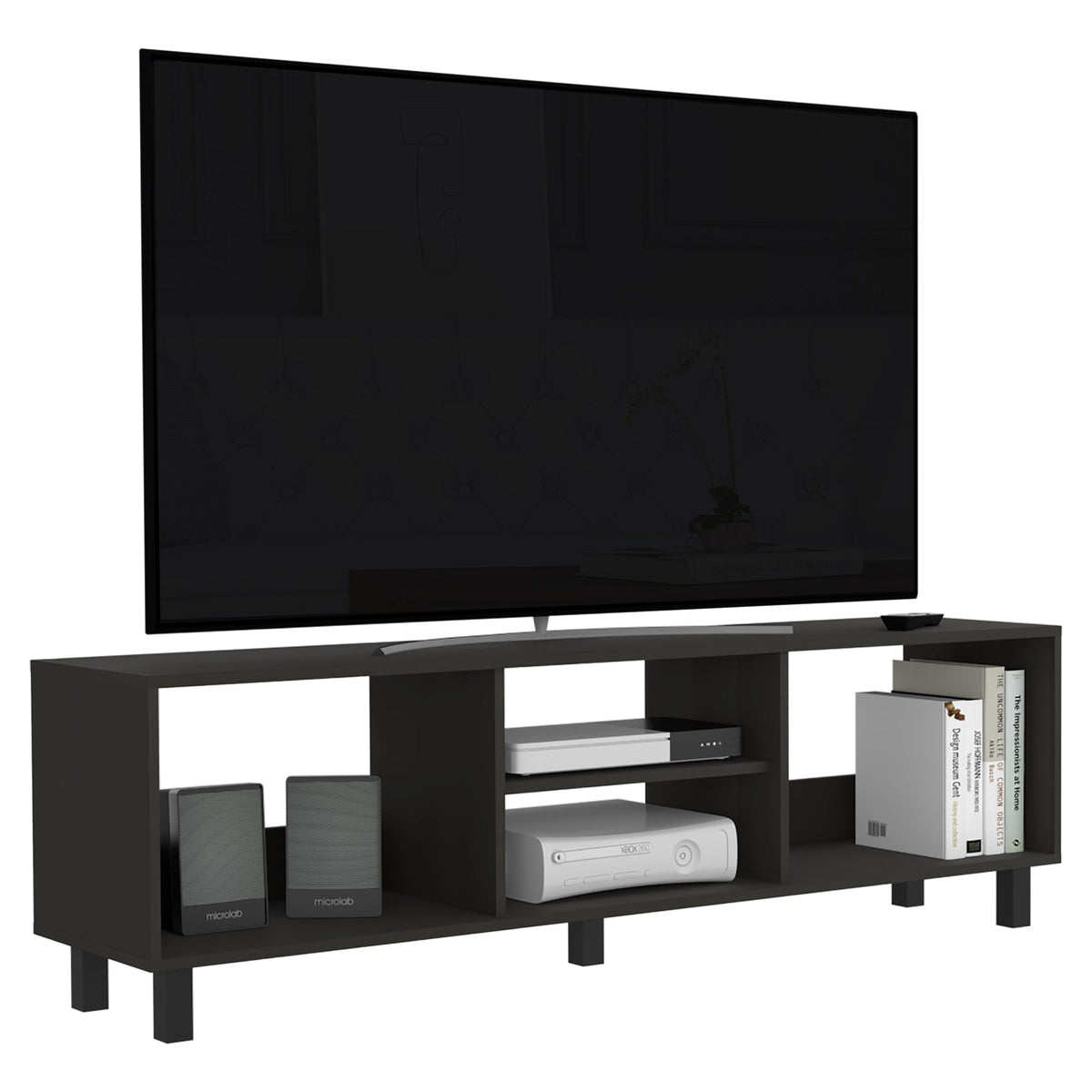 Mesa Para Tv Tunez, Wengue, Para Televisor Hasta 70 Pulgadas (vista 2)