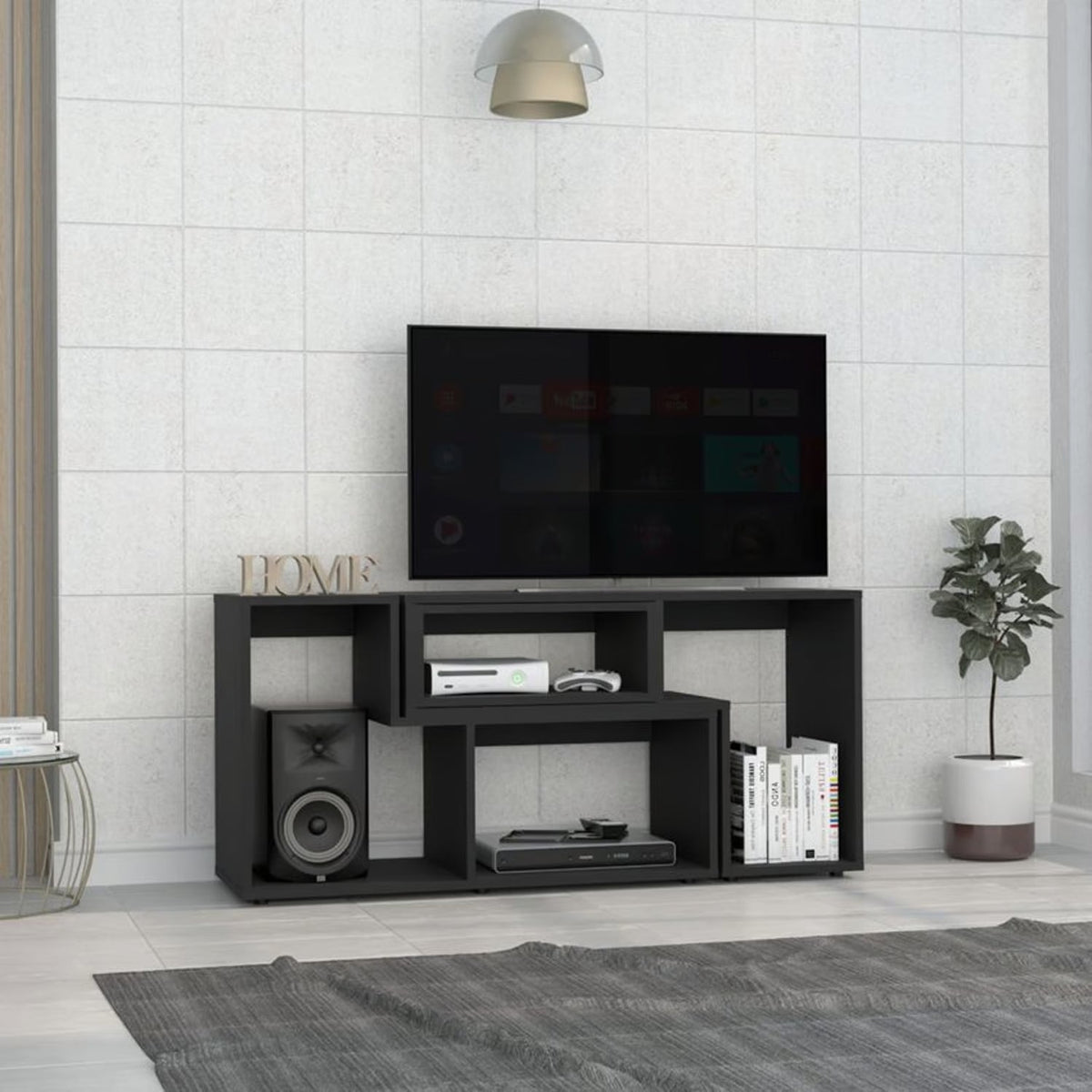 Mesa Para Tv Ascher, Wengue, con Espacio Para Televisor de 40 Pulgadas Hc (vista 3)