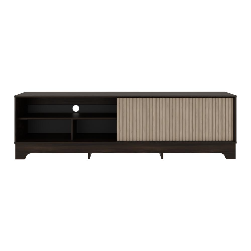 Mesa para TV Smith, Nogal Europeo y Roble Natural , con puerta corrediza (vista 7)