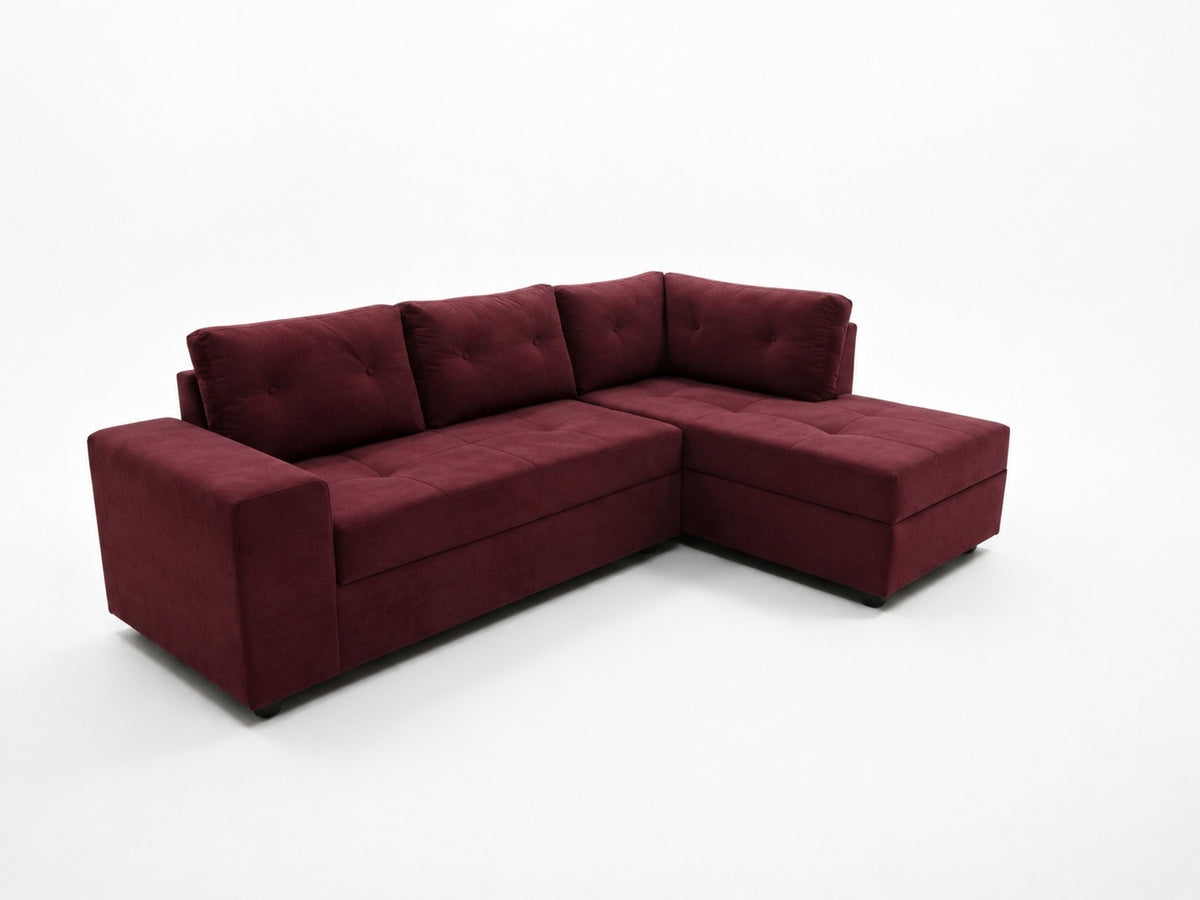 Sofa Seccional Praga Derecho Felpa