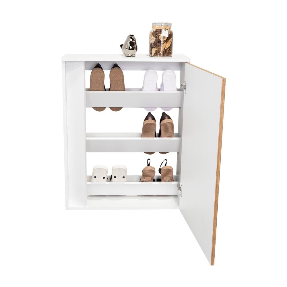 Zapatero Organizador Dassel, Blanco Y Fresno (vista 6)