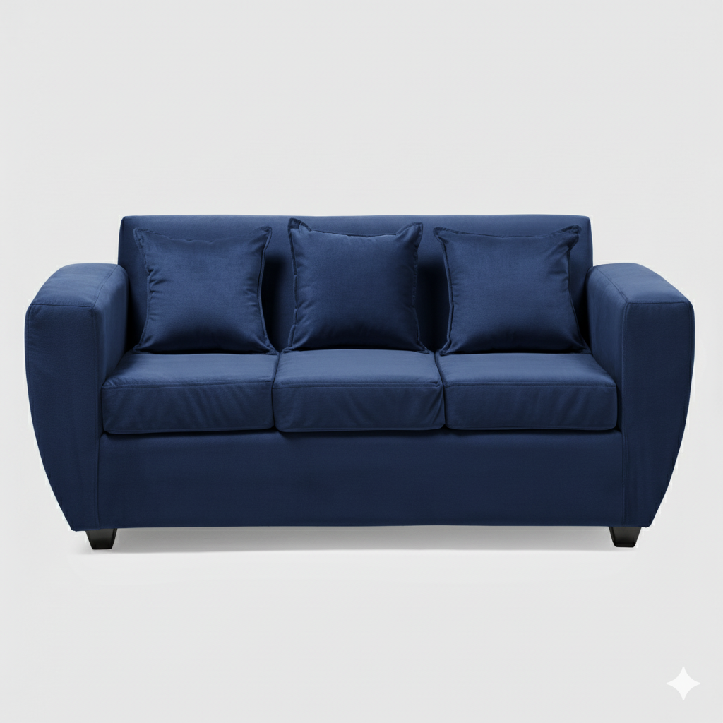 Living Kansas 3 cuerpos + 2 Pouf Felpa