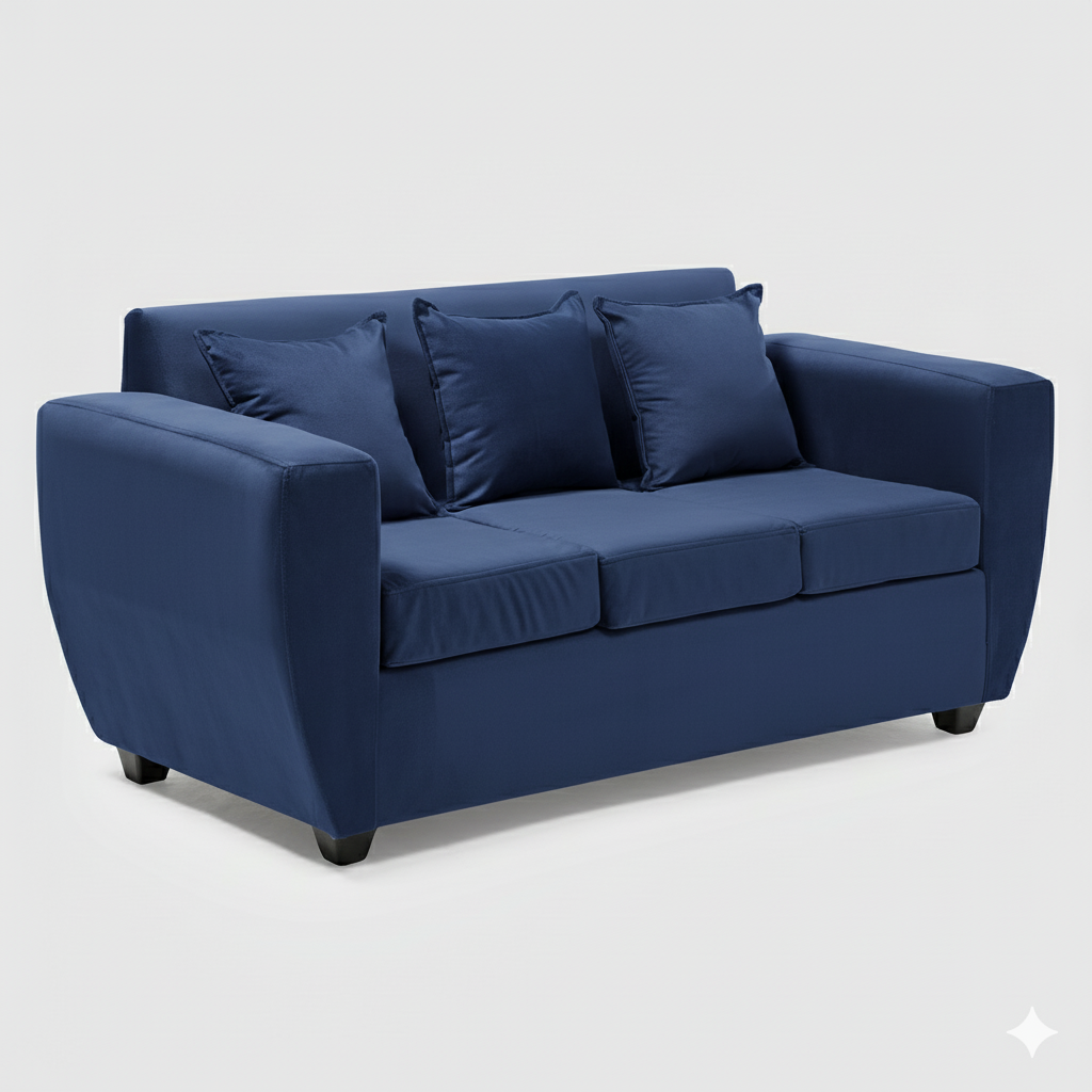 Living Kansas 3 cuerpos + 2 Pouf Felpa