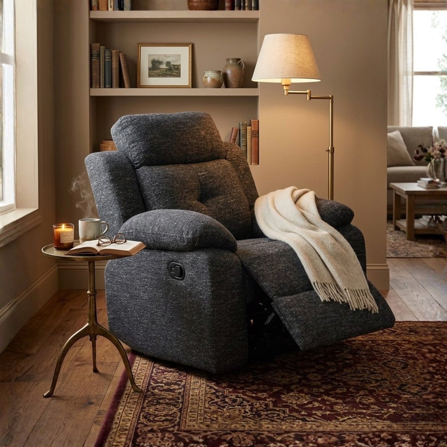Sofa Bergere Biella  1 Cuerpo  Tela