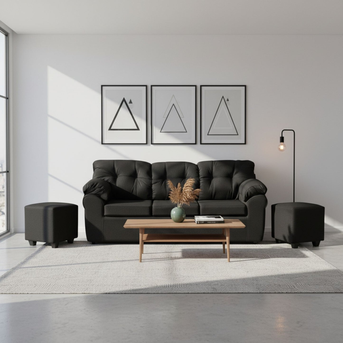 Living Polonia  3C+2 Pouf Tela