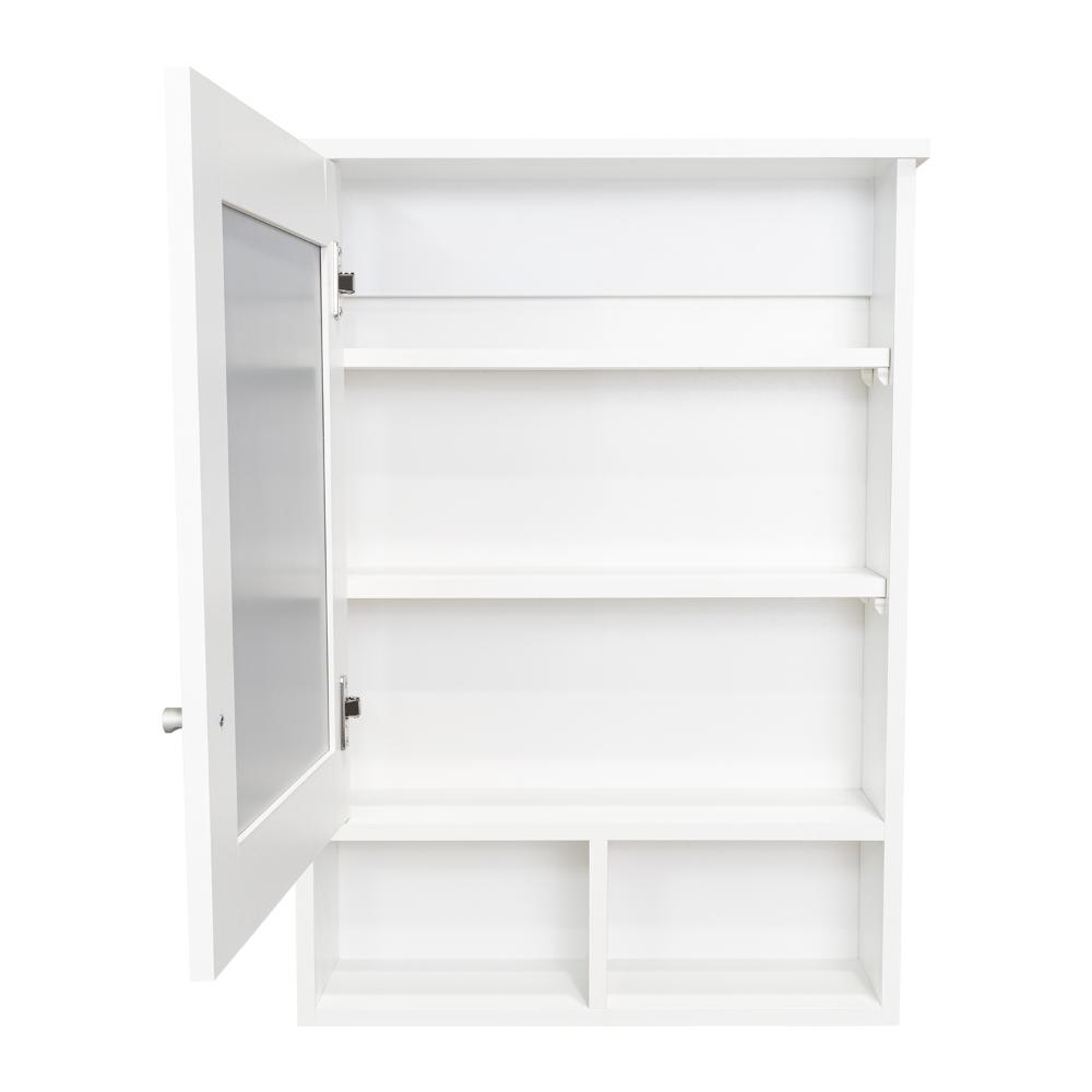 Gabinete de Viña, Blanco, con Puerta Espejo y Tres Entrepaños Para Ubicar Objetos (vista 8)