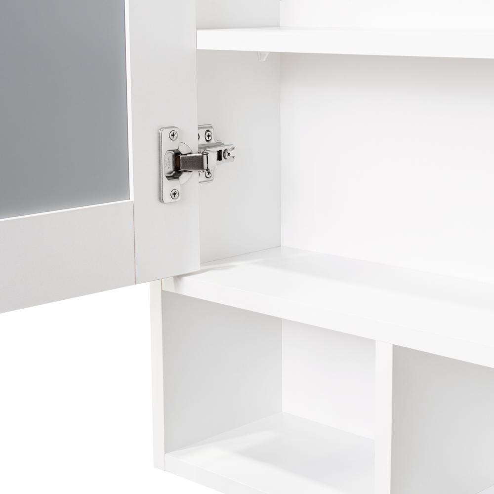 Gabinete de Viña, Blanco, con Puerta Espejo y Tres Entrepaños Para Ubicar Objetos (vista 7)
