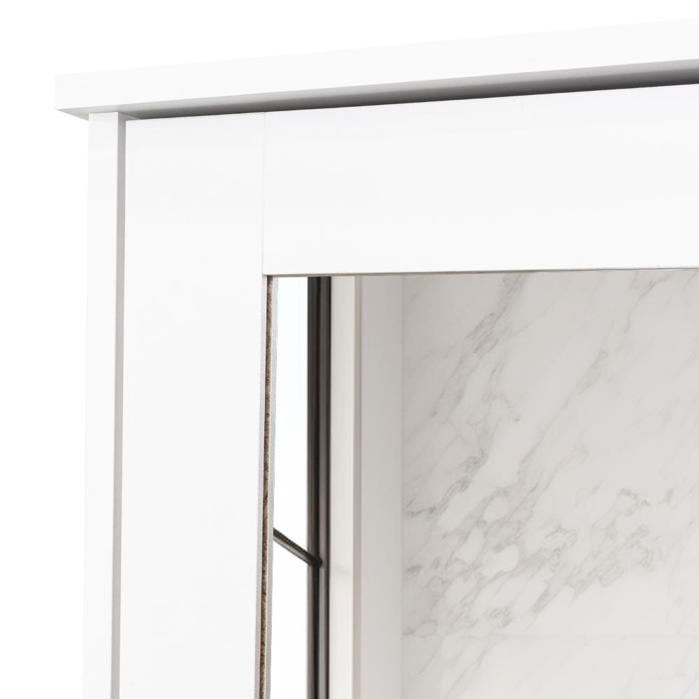 Gabinete de Viña, Blanco, con Puerta Espejo y Tres Entrepaños Para Ubicar Objetos (vista 5)