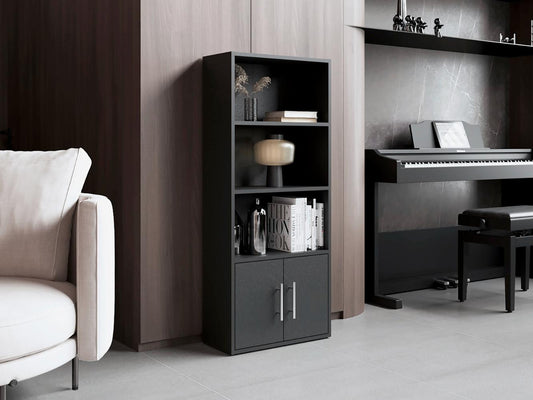 Biblioteca Eco Joy, Wengue, con dos puertas abatibles