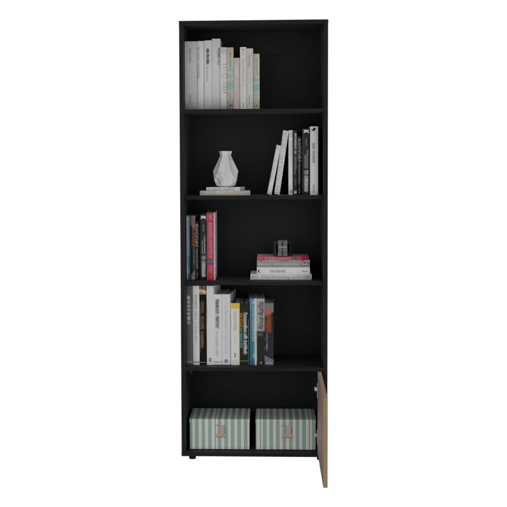 Biblioteca Funes Eco, Wengue, con espacio para ubicar objetos (vista 7)