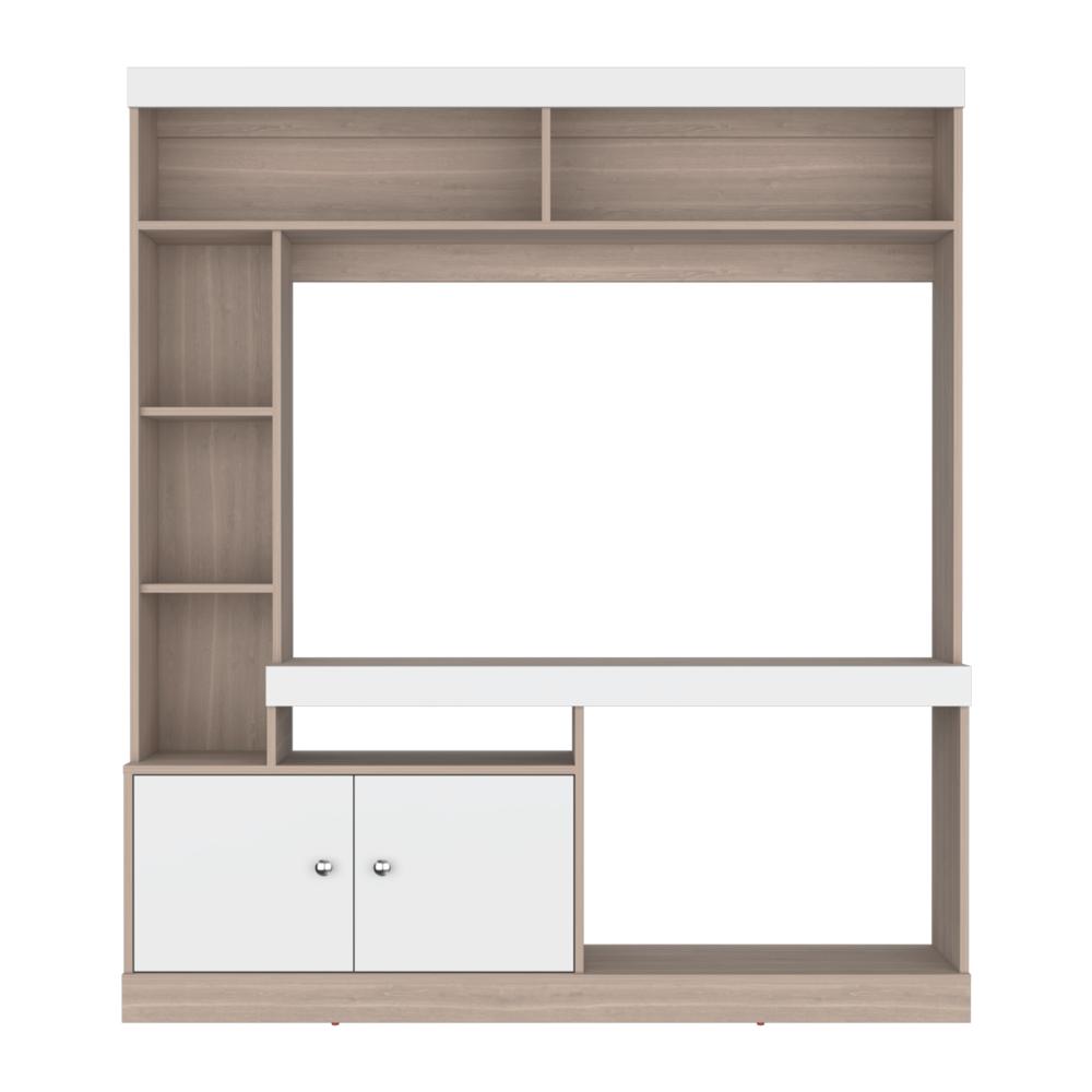 Estante Para Tv Dante, Bardolino y Blanco, con Espacio Para Televisor de 52 Pulgadas (vista 5)