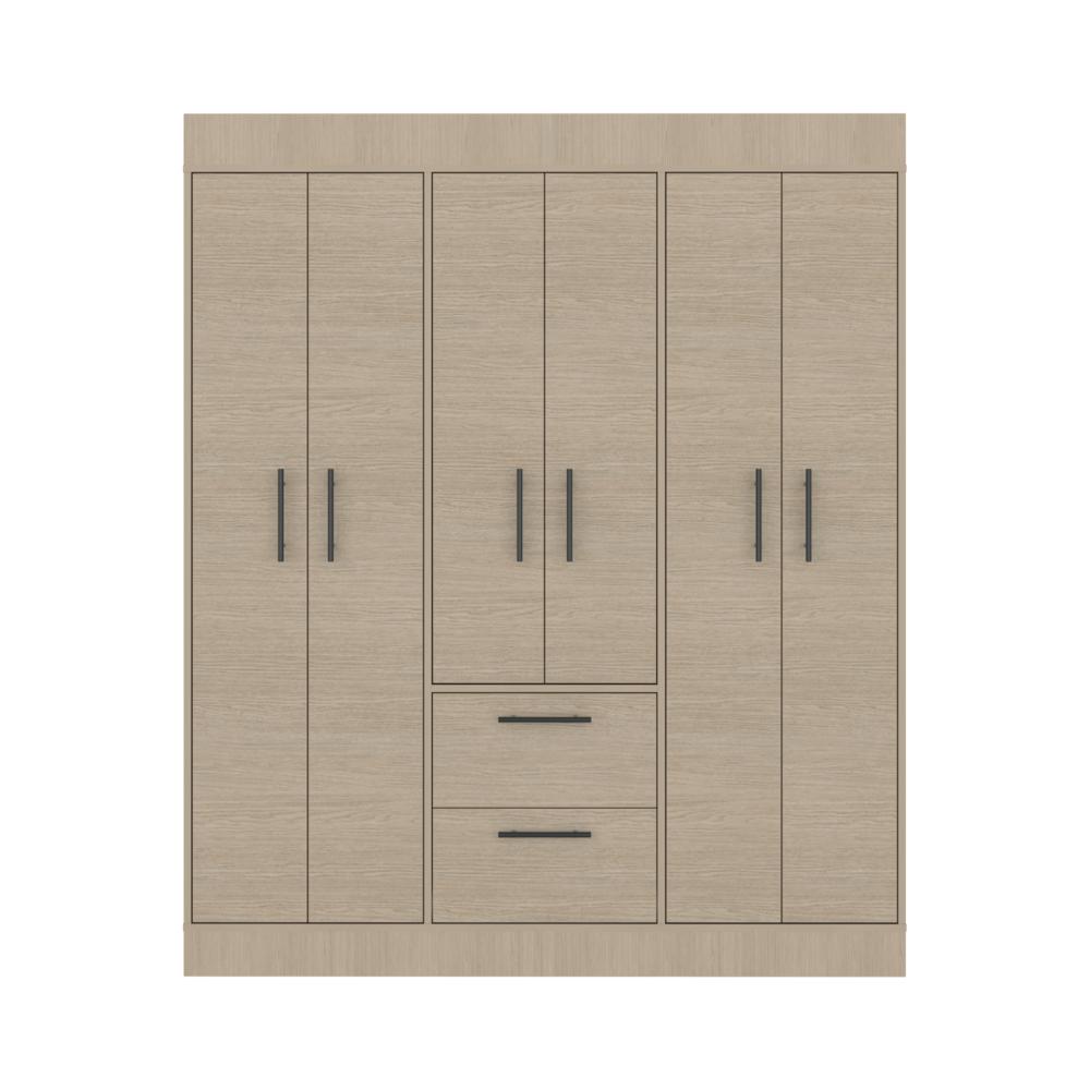 Closet 150 Vm 6 Puertas 2 Cajones, Cartagena y Wengue (vista 4)
