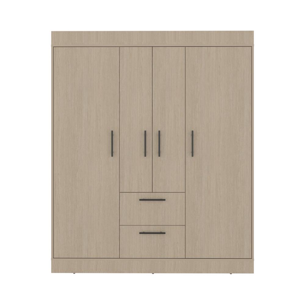 Closet 150 Vm 4 Puertas 2 Cajones, Cartagena y Wengue (vista 4)