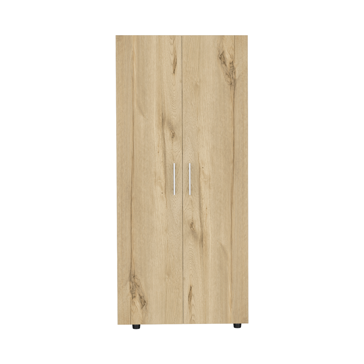 Closet Tera, Duna  y Blanco Vainilla, Dos Puertas Abatibles y Dos Tubos Cromados (vista 4)