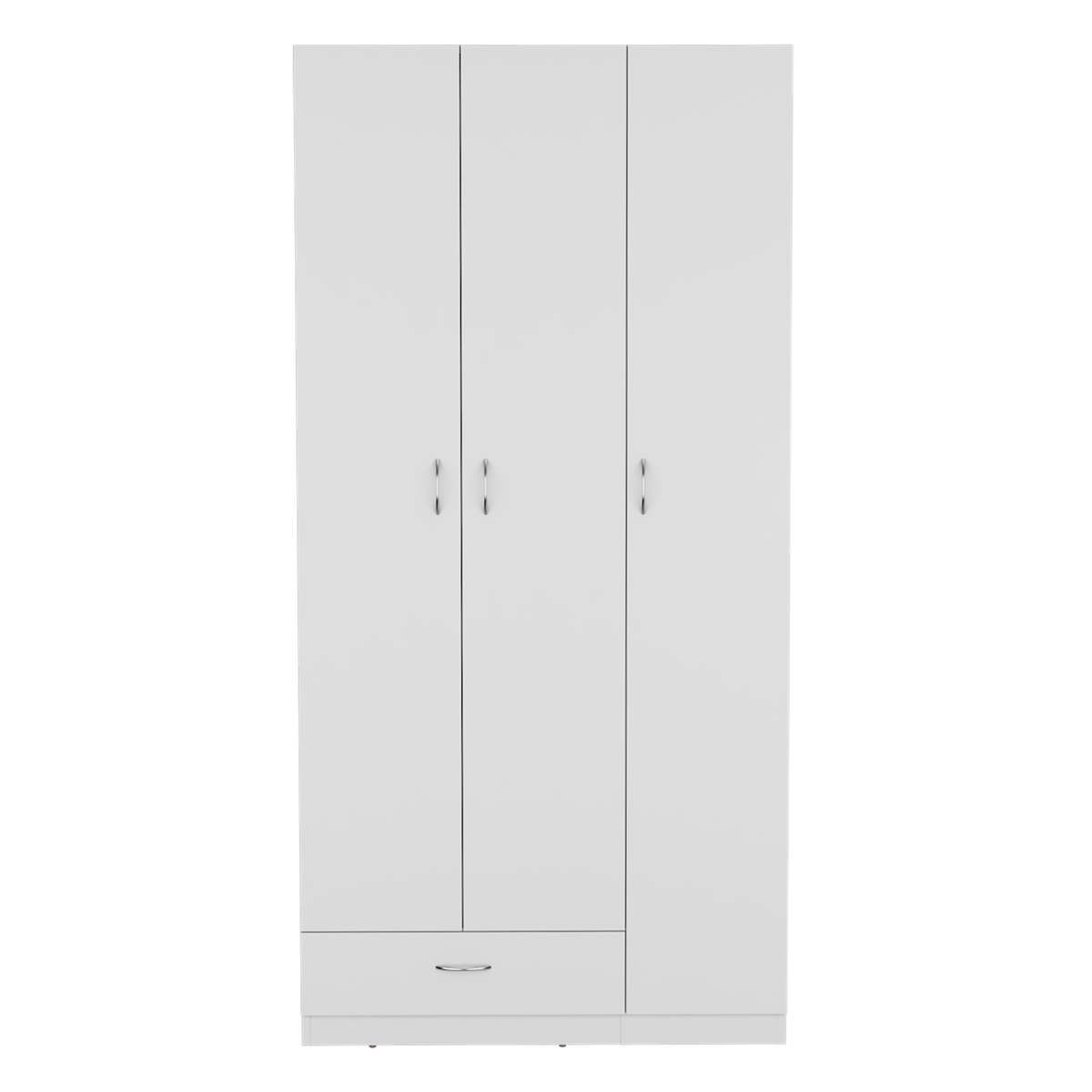 Armario Z-90, Blanco, con amplios espacios y entrepaños para organizar