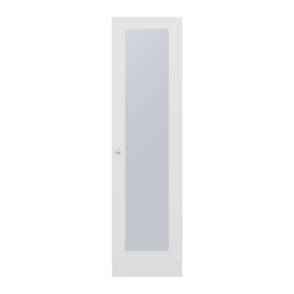 Closet Praga Una Puerta, Con Espejo - Blanco (vista 5)