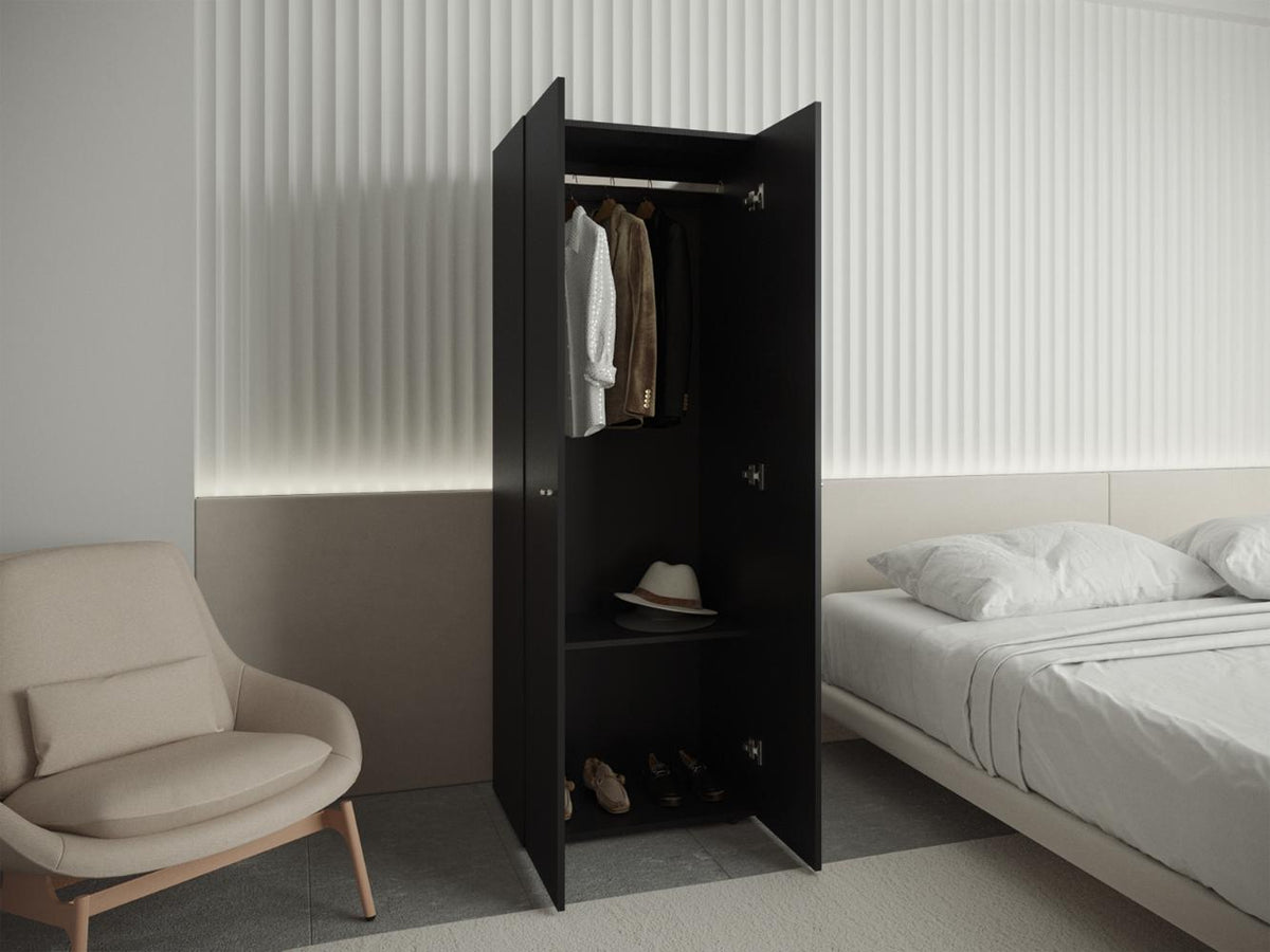 Closet Colgador Dos Puertas Tuhome, Wengue (vista 2)