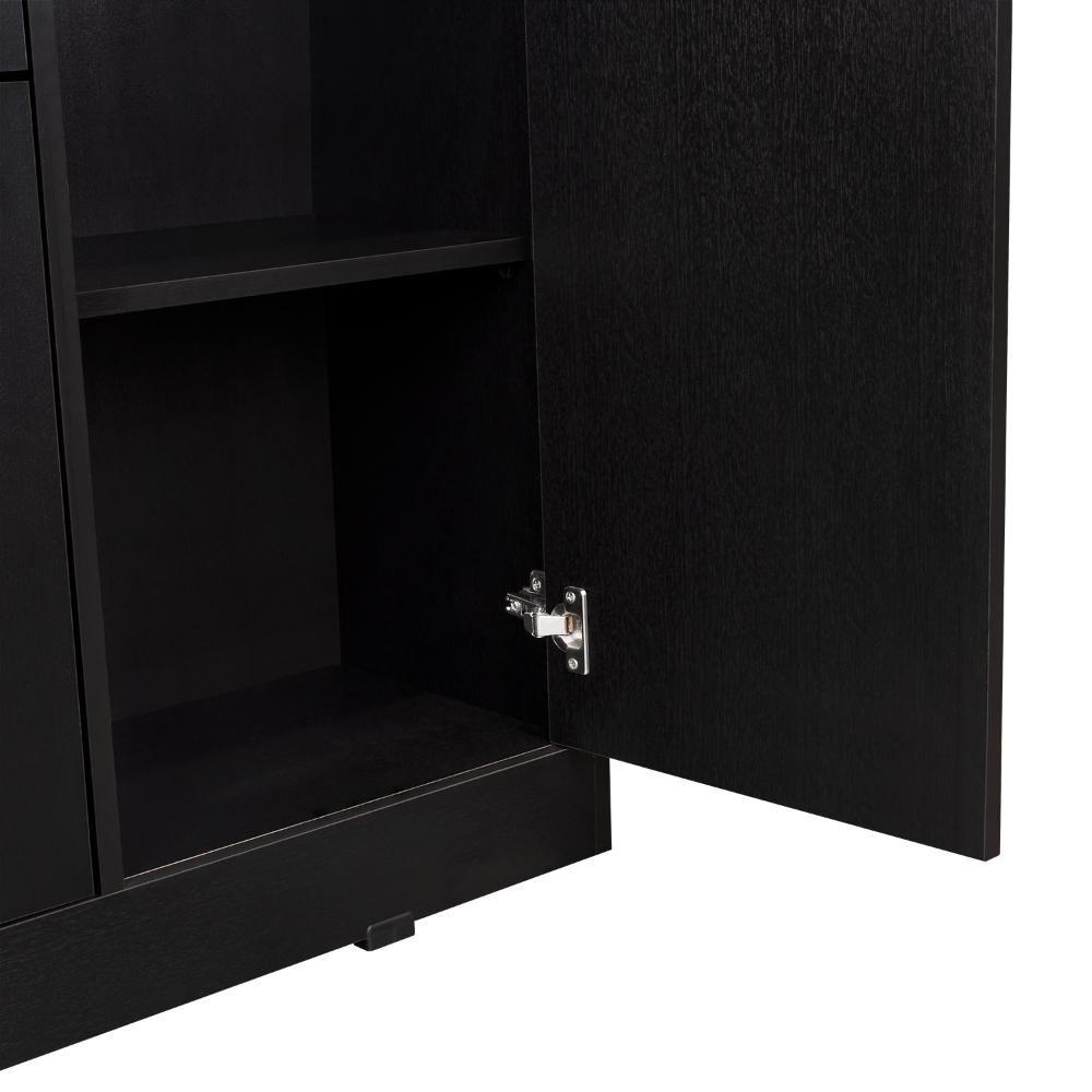 Comoda Praga Un Cajon y Dos Puertas, Wengue (vista 13)