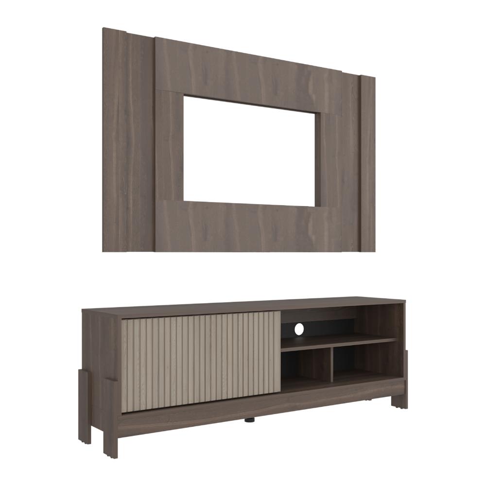Rack Para Tv Odell, Milan y Roble Natural, Para Televisor desde 50" a 65" (vista 6)