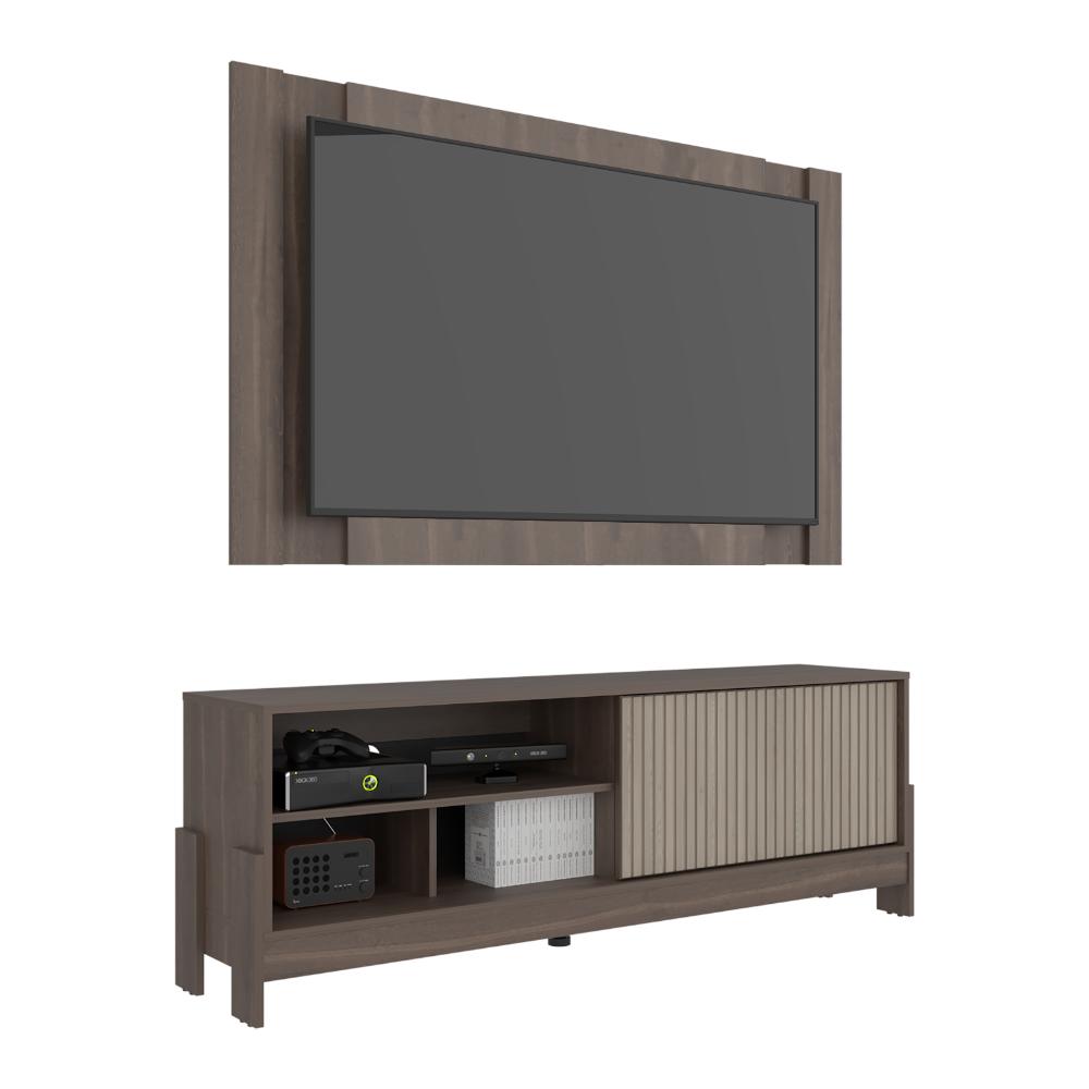 Rack Para Tv Odell, Milan y Roble Natural, Para Televisor desde 50" a 65" (vista 3)