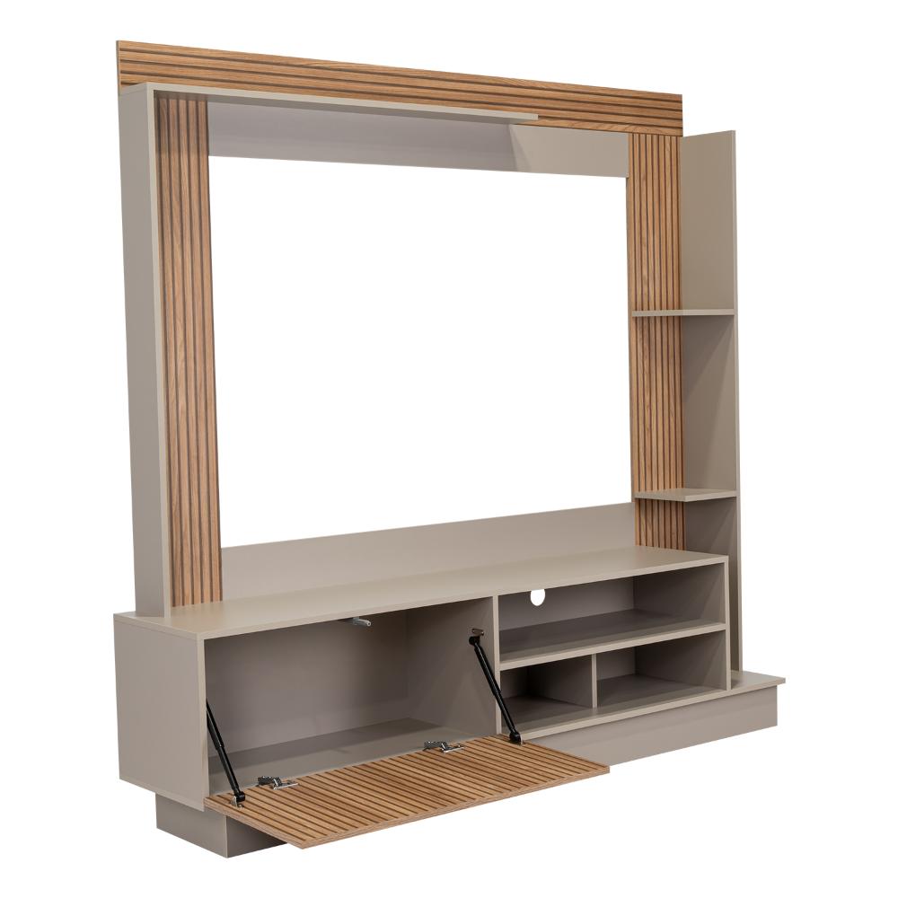 Rack Para Tv 70" Doha, Cocoa y Miel, Con Variedad de Entrepaños (vista 11)