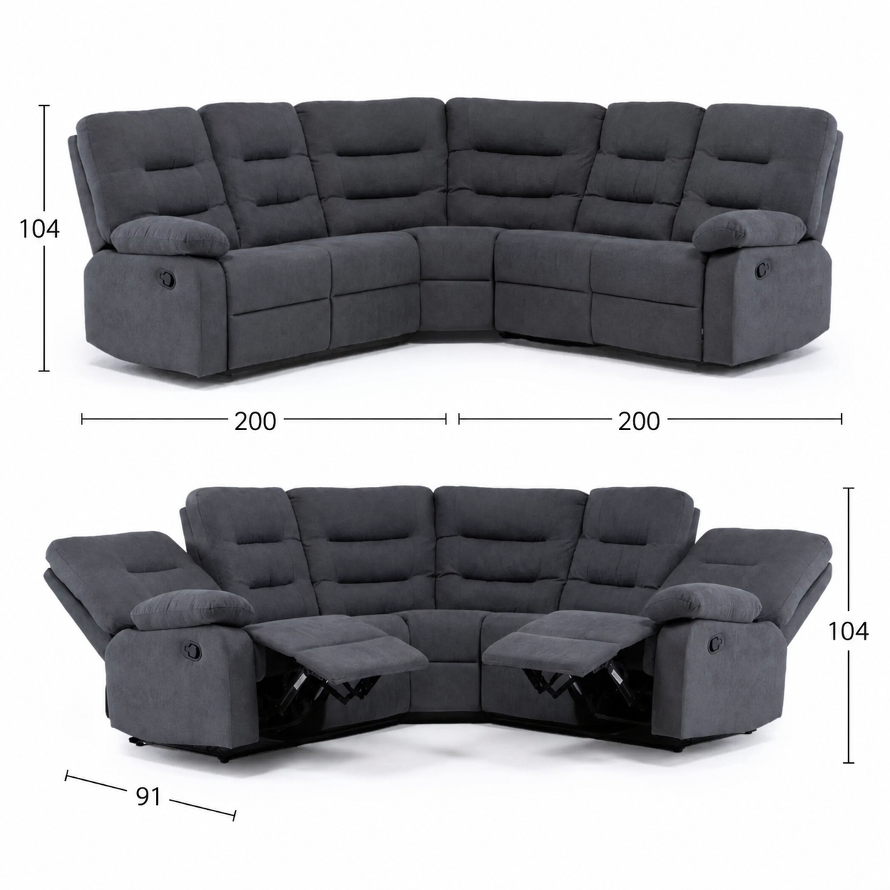 Seccional Reclinable 2.1.2 Berlin