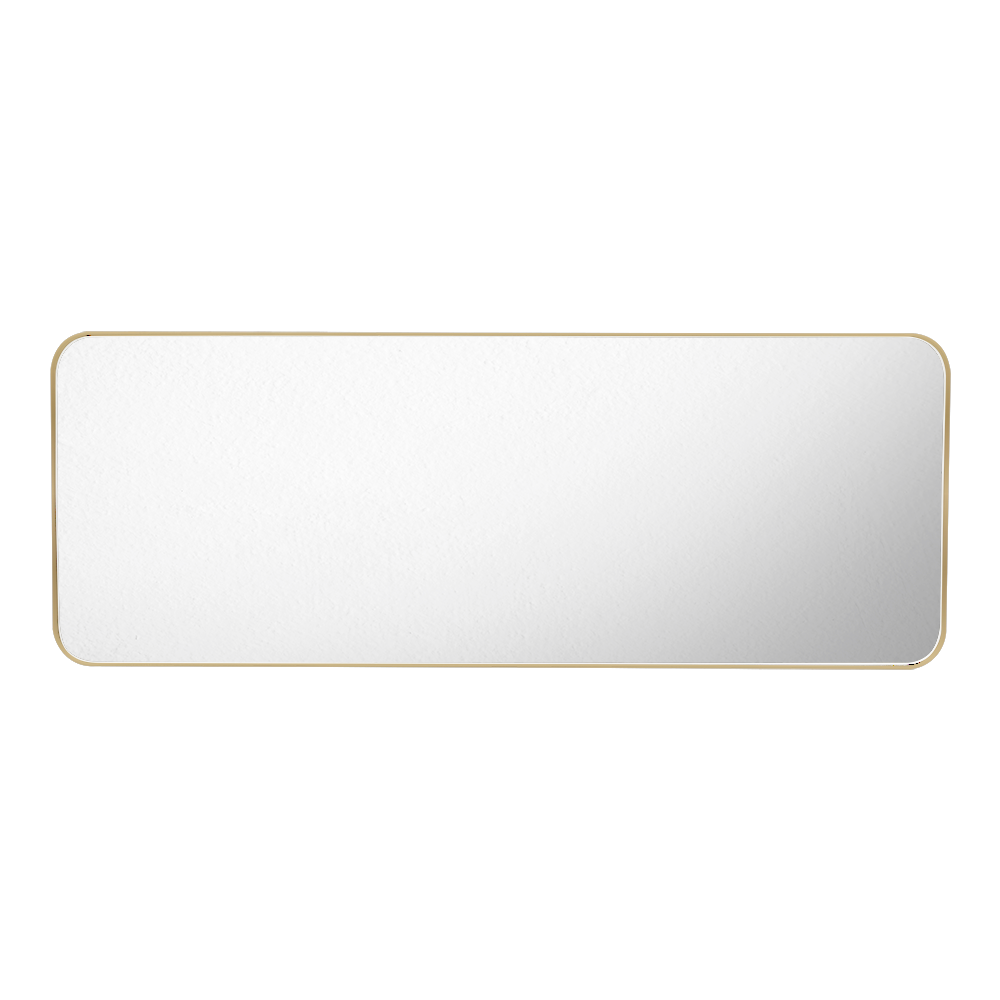 Espejo Rectangular Loky Marco Metalico Dorado (vista 3)