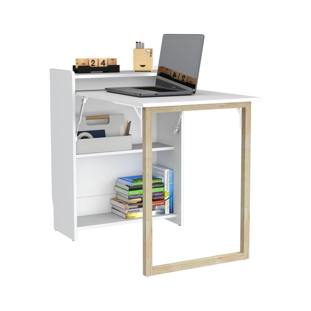 Escritorio Plegable Lesli, Blanco (vista 3)