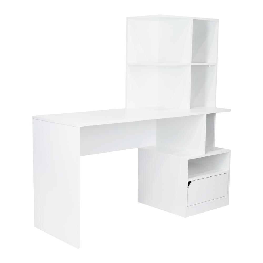Combo Para Oficina Beto, Blanco Incluye Escritorio y Biblioteca (vista 7)