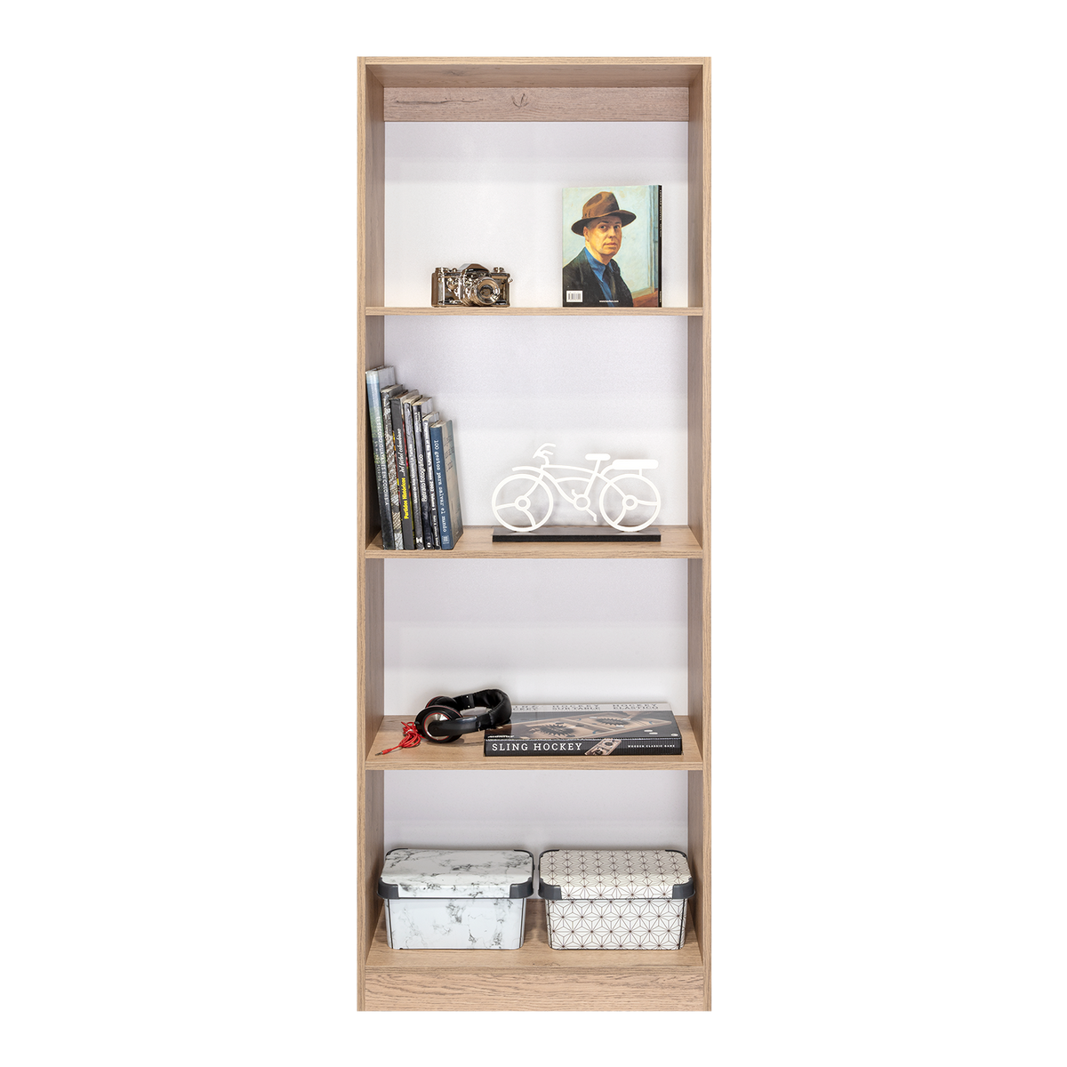 Estante E1Home, Macadamia, con varios entrepaños (vista 3)