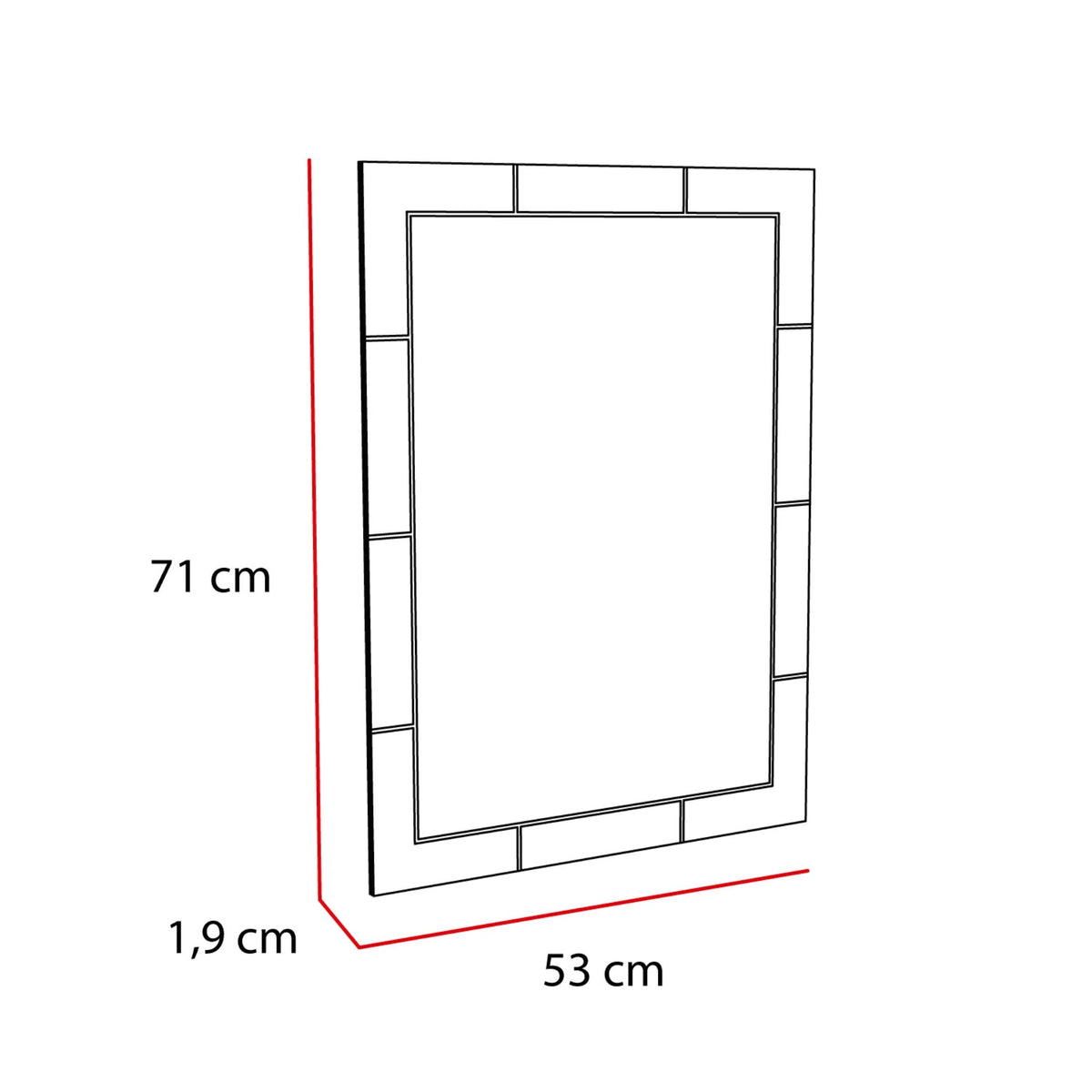 Espejo Rectangular 67, FM Furniture (vista 4)