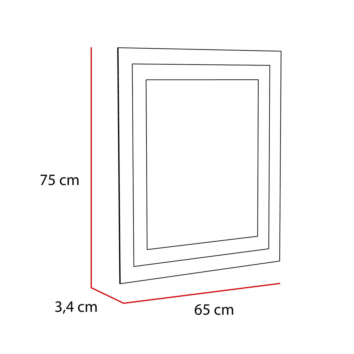 Espejo Rectangular 66, FM Furniture (vista 5)