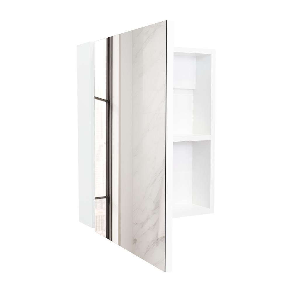 Gabinete de Baño Lumo, Blanco, con Puerta Espejo y Dos Entrepaños Para Ubicar Objetos (vista 7)