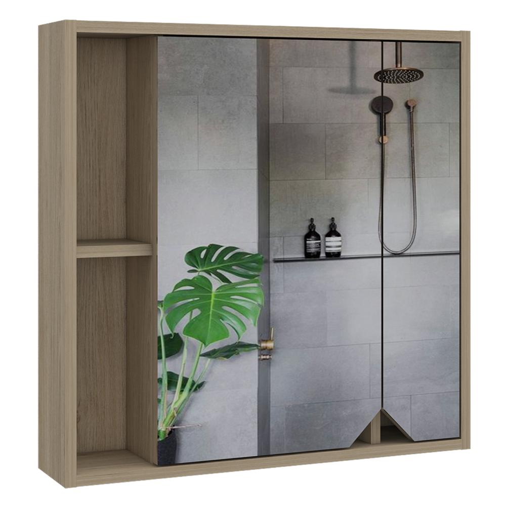 Botiquin Para Baño Ara Con Espejo, Rovere (vista 3)