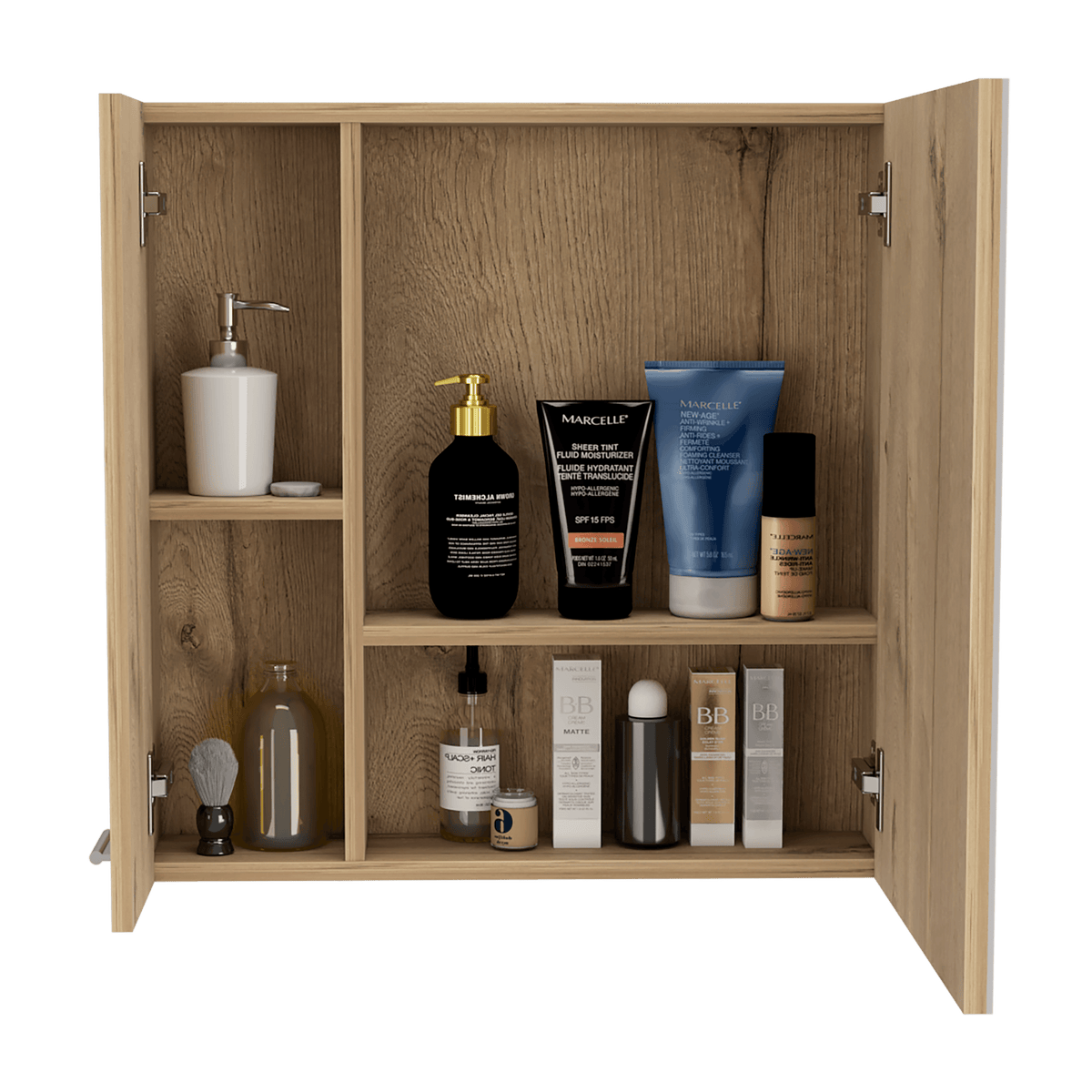 Botiquin de Baño Sines, Duna, con Puerta Espejo y Dos Entrepaños (vista 4)