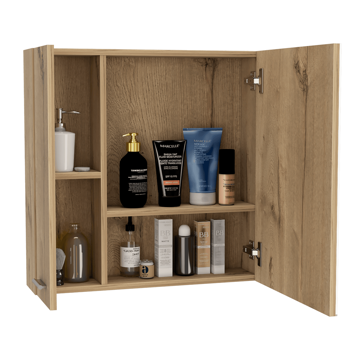Botiquin de Baño Sines, Duna, con Puerta Espejo y Dos Entrepaños (vista 6)