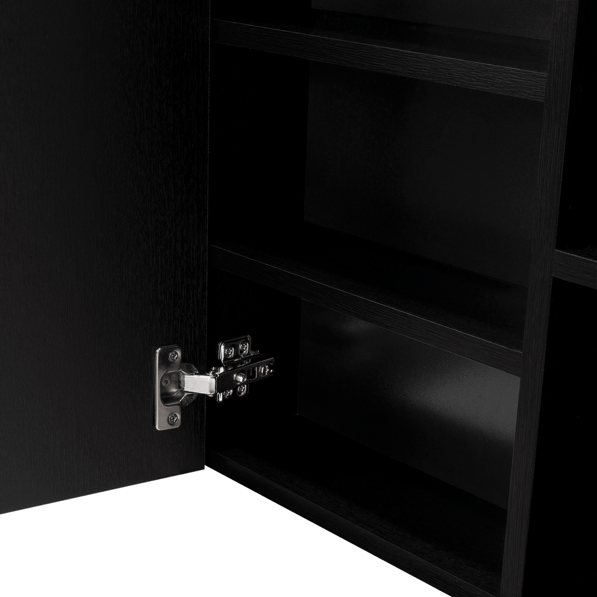 Gabinete de Baño Labell, Wengue, con Puerta y Entrepaños (vista 8)