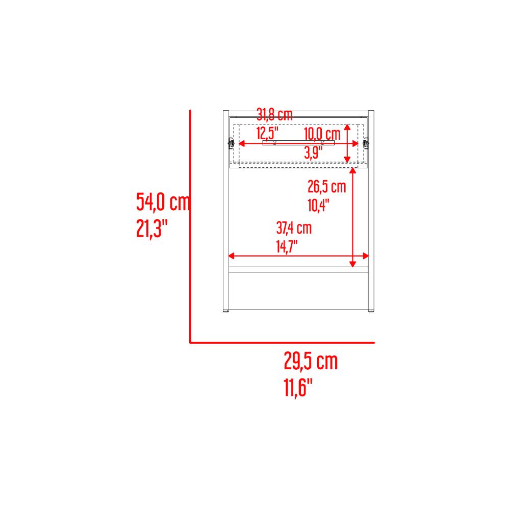 Combo para Habitación Sofi, Fresno Europeo y Blanco, incluye Closet -Organizador y Mesa de Noche (vista 14)