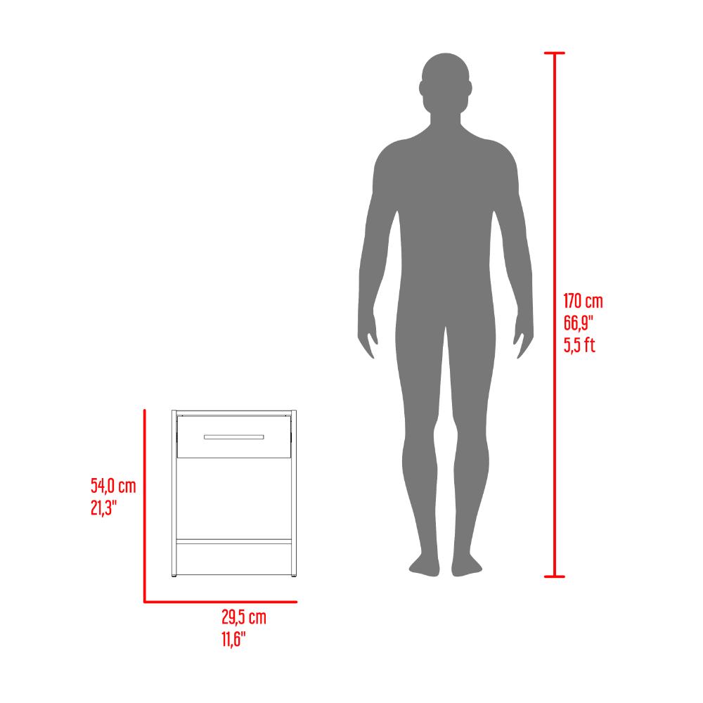 Combo para Habitación Sofi, Fresno Europeo y Blanco, incluye Closet -Organizador y Mesa de Noche (vista 8)