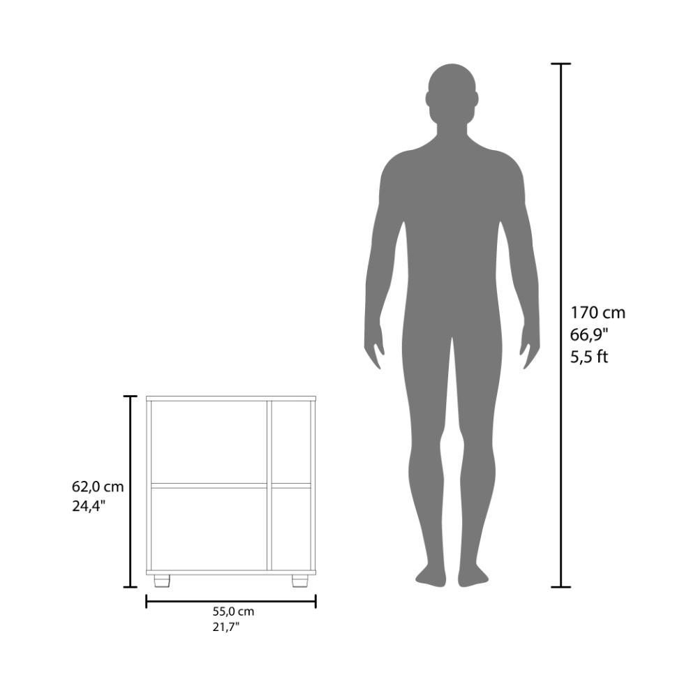Mueble Para Lavamanos Pascuale Una Puerta, Wengue Y Fresno (vista 8)