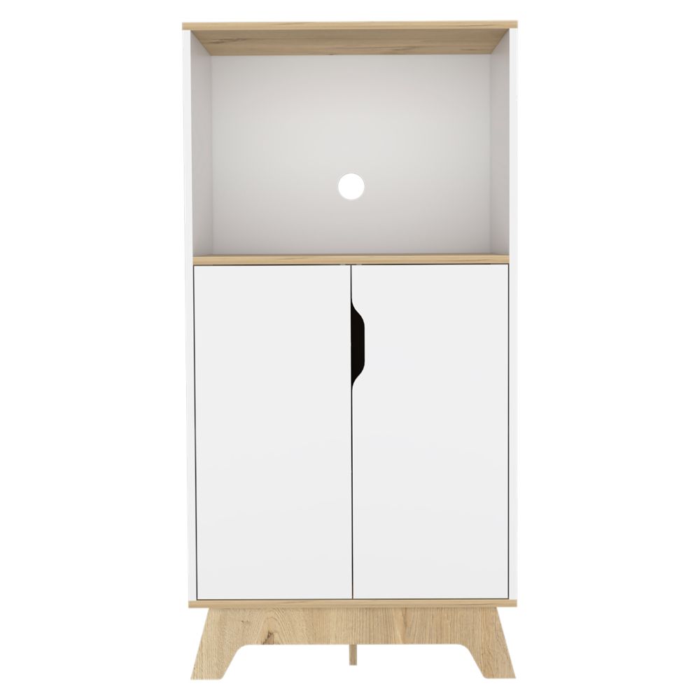 Mueble de Microondas Bajo BI Color Blanco Duna Para Cocina