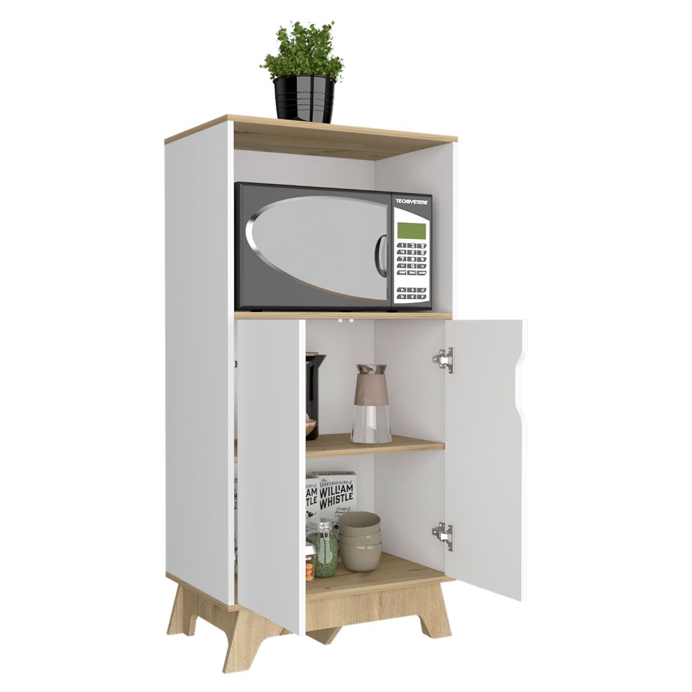 Mueble de Microondas Bajo BI Color Blanco Duna Para Cocina