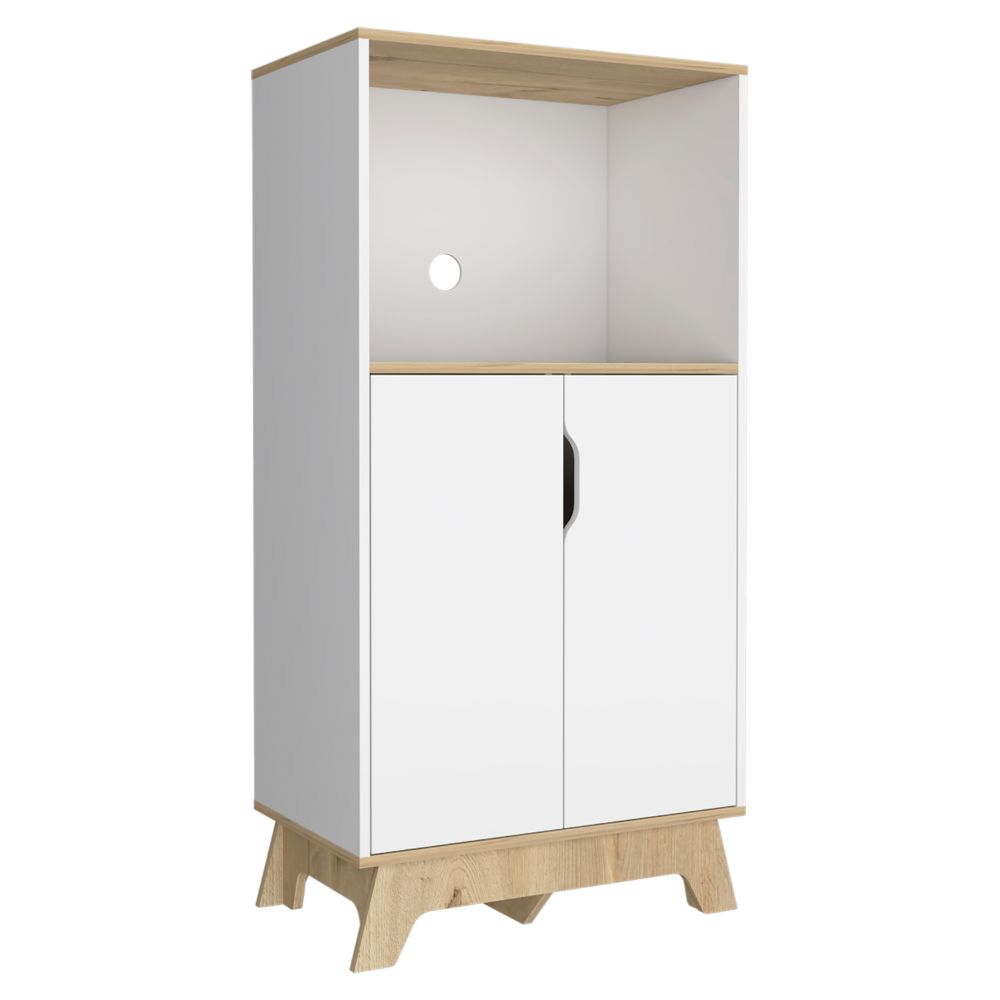Mueble de Microondas Bajo BI Color Blanco Duna Para Cocina
