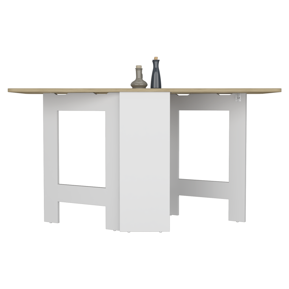 Mesa Abatible, Compact, Blanco y Macadamia, con amplio espacio (vista 4)