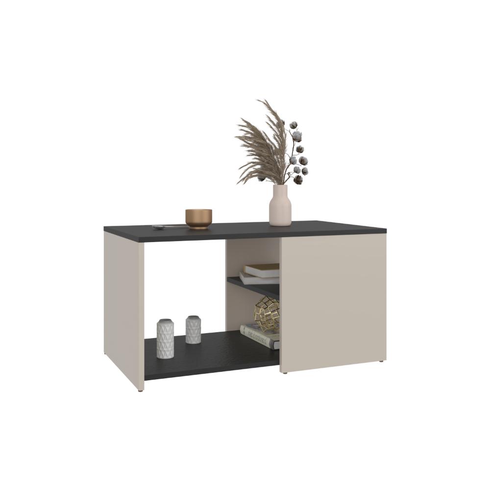 Mesa de Centro Ade, Capri y Wengue, con espacio para objetos decorativos (vista 2)