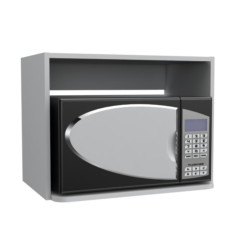 Mueble Para Microondas Eco, Blanco (vista 2)