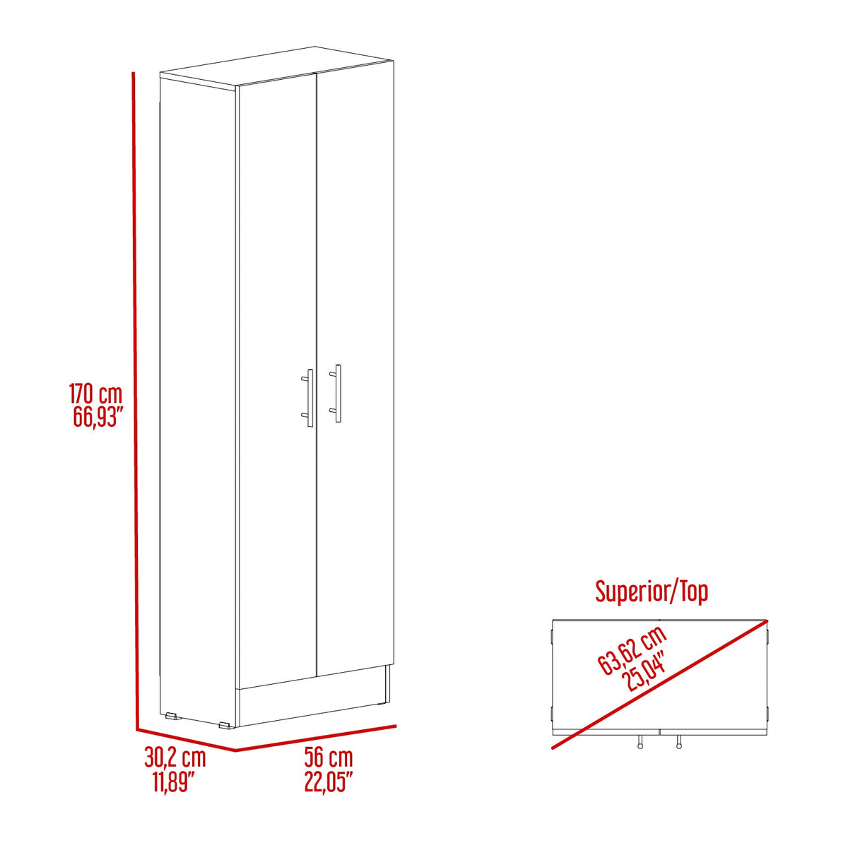 Mueble Despensa Multiusos Kitchen, Blanco (vista 8)