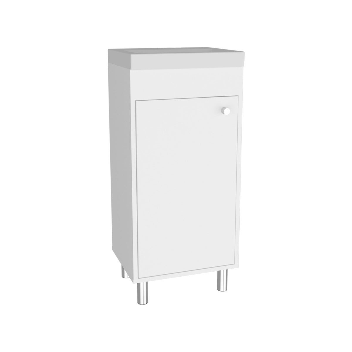 Vanitorio Rivera Una Puerta, Blanco (vista 3)