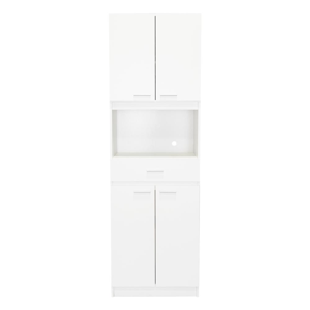 Módulo Microondas Ankara, Blanco, con Cuatro Puertas Abatibles y Amplio Espacio Para Almacenamiento (vista 9)