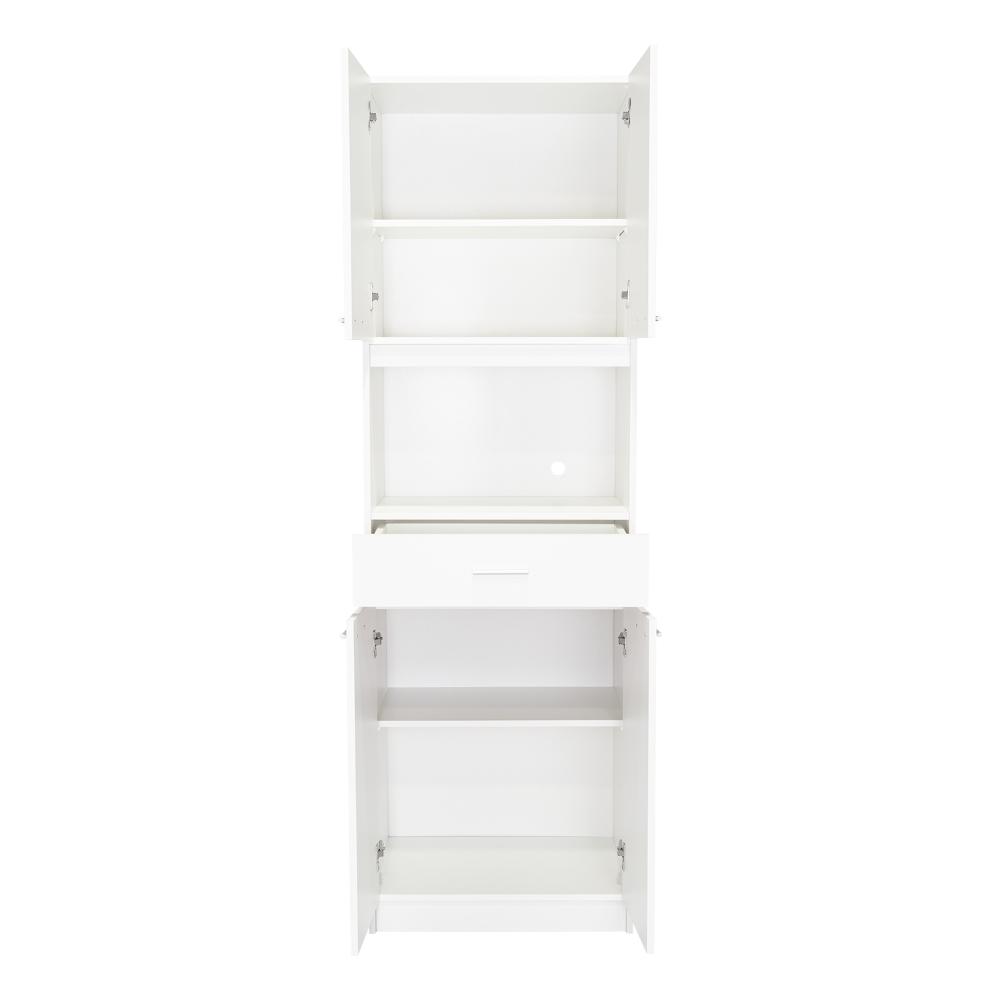 Módulo Microondas Ankara, Blanco, con Cuatro Puertas Abatibles y Amplio Espacio Para Almacenamiento (vista 10)